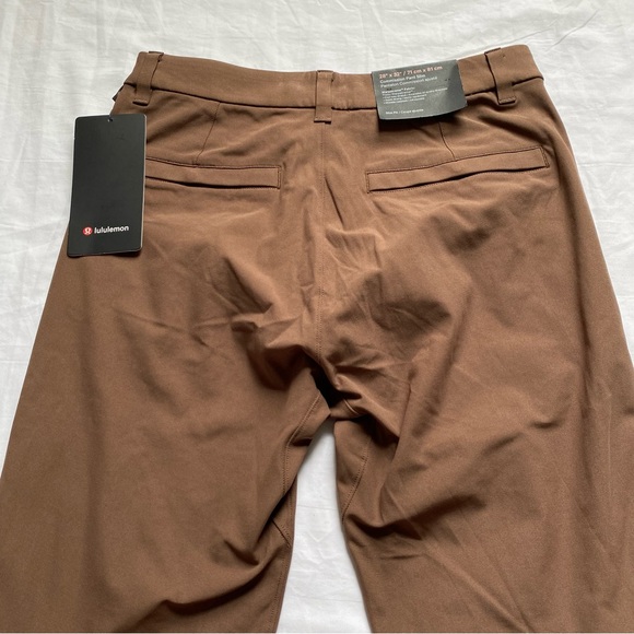 Lululemon Commission Pant Slim 32”L Warpstreme DMOC Dark Mocha Men’s Size 28 - Picture 6 of 6